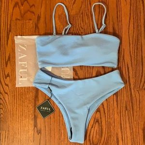 Zaful Swim Baby Blue Bikini